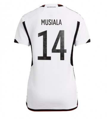 Tyskland Jamal Musiala #14 Hjemmedrakt Kvinner VM 2022 Kortermet
